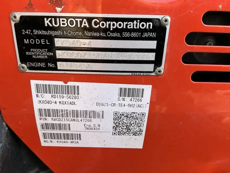 2022 Kubota KX040-4 Mini Excavator photo 22