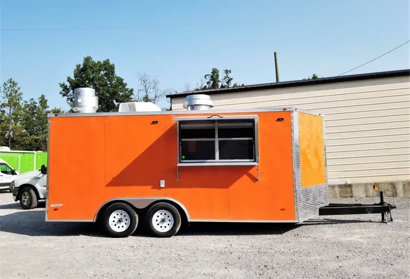 2025 Orange Concession Food Trailer With Appliances photo 3