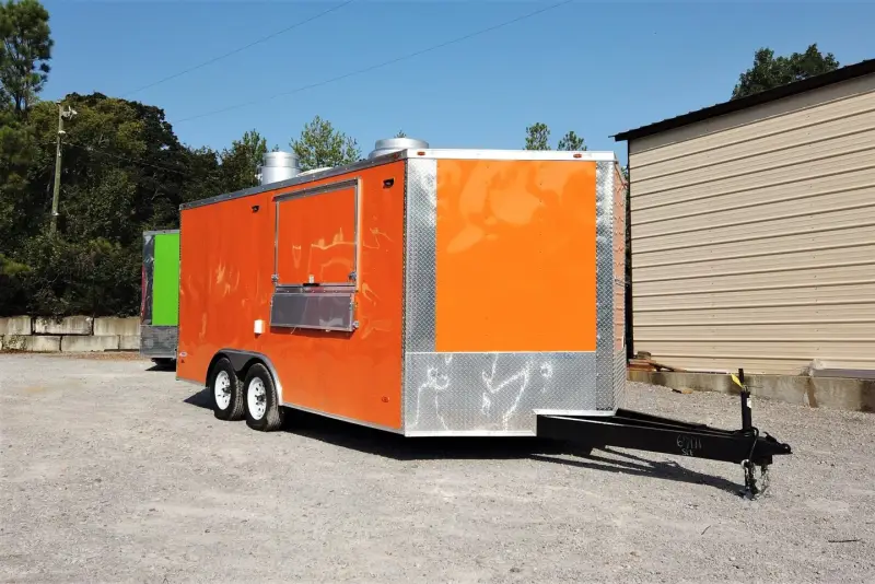 2025 Orange Concession Food Trailer With Appliances photo 1