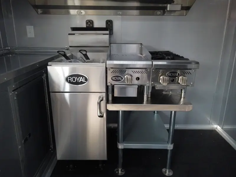 2025 Orange Concession Food Trailer With Appliances photo 8